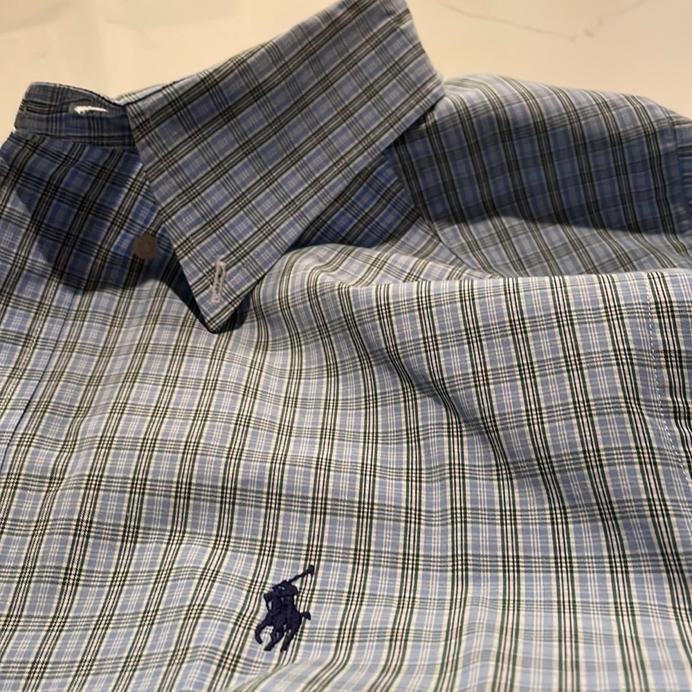 Polo Dress Shirt - Button Down - Medium